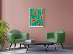 Painting Papaya Fruit Pieces - beink online art store