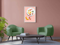 Painting a Plate Full of Fruit Wall Art - beink online art store