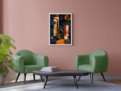 Saxophone Oil Painting Wall Art