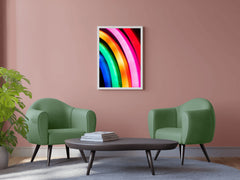 Multicolor Lines Abstract Wall Art