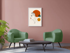 Woman With Colored Hair Wall Art