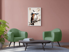 Watercolor Kingfisher Bird Wall Art