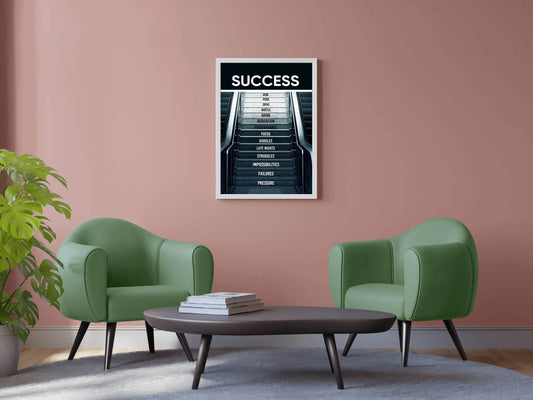 Success Path Motivational Quote Wall Art - beink online art store