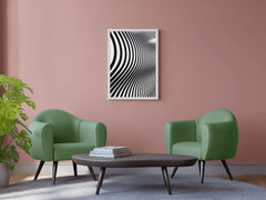 Zebra Wallpaper Black & White Wall Art