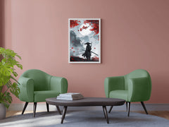 Samurai And Mountain Fuji Wall Art