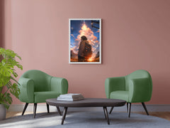 Anime landscape of Person Traveling Anime Wall  Art