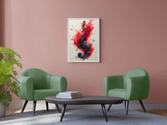 Red Musical Note Wall Aert