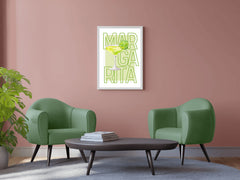 Margarita & limon Cocktail Wall Art