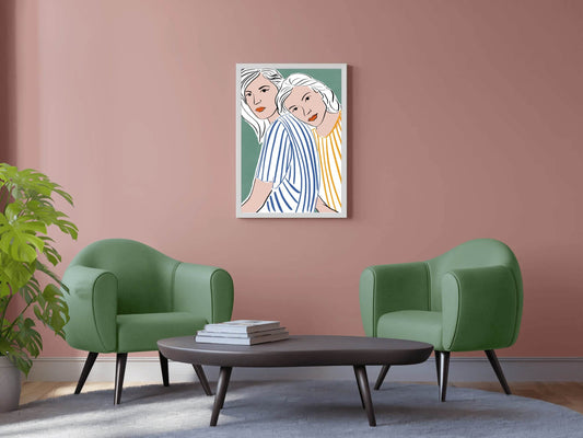 Contemporary Female Wall Art - beink online art store
