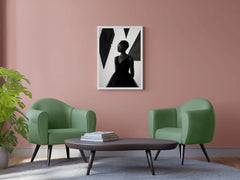 Black-White Portrait Of African Woman Wall Art