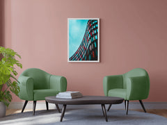 Slightly Curved Building Abstract Wall Art