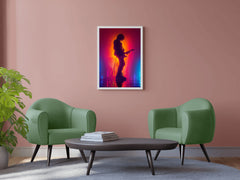 Guitarist In Concert Wall Art