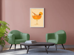 Pinup Girl In Beer Wall Art