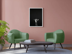 Northern Giraffe Black & White Wall Art