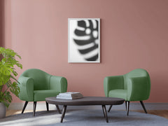 Zebra Footprint Black & White Wall Art