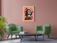 Girl Design Collage Premium Wall Art