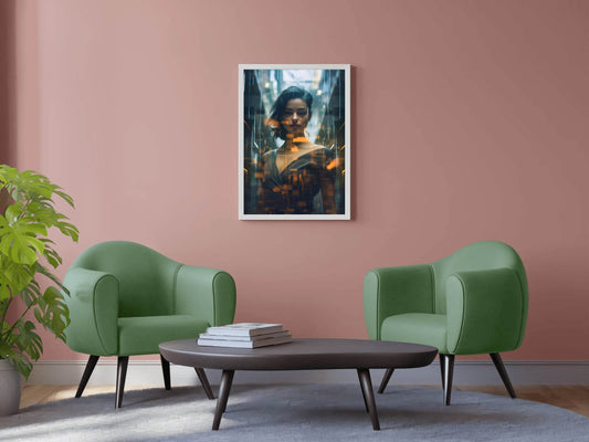 AI Girl Wall Art - beink online art store
