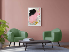 Pink and Black Chaos Modern Wall Art - beink online art store