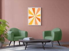 Drawing Orange And Yellow Rays - beink online art store