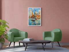 Watercolor Painting Of Venice Italy Wall Art