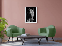 American Quarter Horse Black & White Wall Art