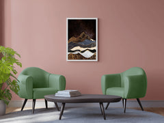 Marbled Peaks Modern Wall Art