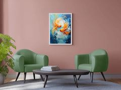 Goldfish Swimming Painting