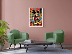 Watecolor Mickey Mouse Wall Art