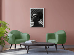 Girl in Goggle Black & White Wall Art