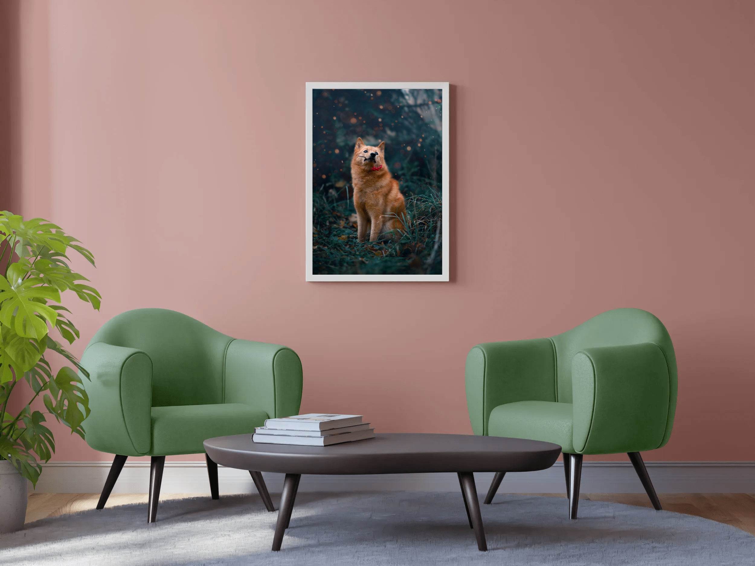 Finnish Spitz Animal Wall Art - beink online art store