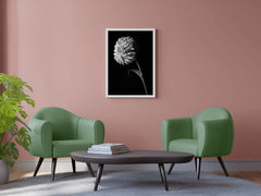 Dahlia Black & White Wall Art