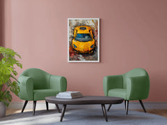 Yellow Lamborghini Wall Art