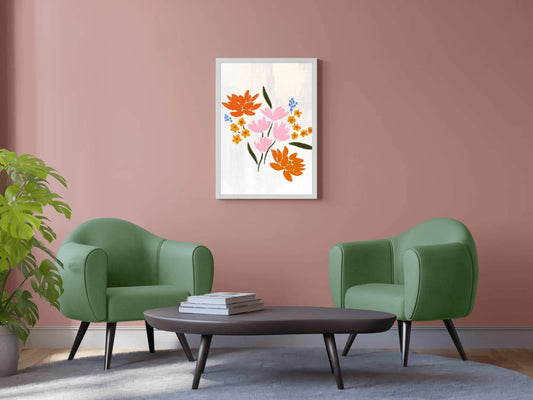 Spring Flowers Wall Art - beink online art store