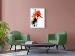 Stork Bird Oil Painting Wall Art