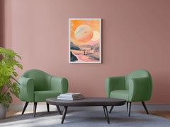 Master Flame Space Themed Classic Aesthetic Wall Art Poster for Living Room, Home & Wall Decor - Space | Astronaut | Earth