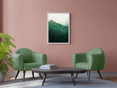 Mountain Forest Painting Wall Art