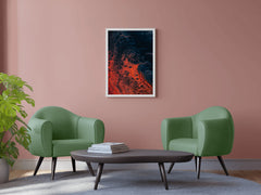 Fire burning Abstract Wall Art