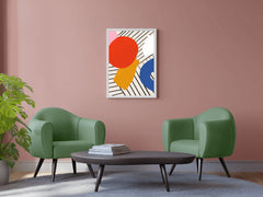 Geometric Color Combination Painting Wall Art