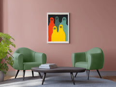 Ghostly Gathering - Haunting Appearance of the Figures Wall Art