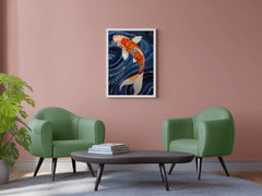 Koi Fish Painting Wall Art