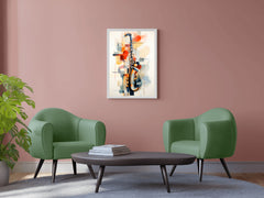 Violin Watercolor Painting Wall Art