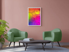 Bubbles Gradient Abstract Wall Art