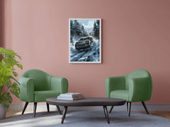 Land Rover Defender Black Wall Art