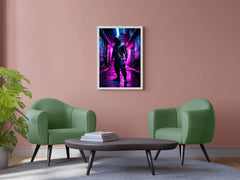 Neon Ninja Warrior Cyberpunk - beink online art store
