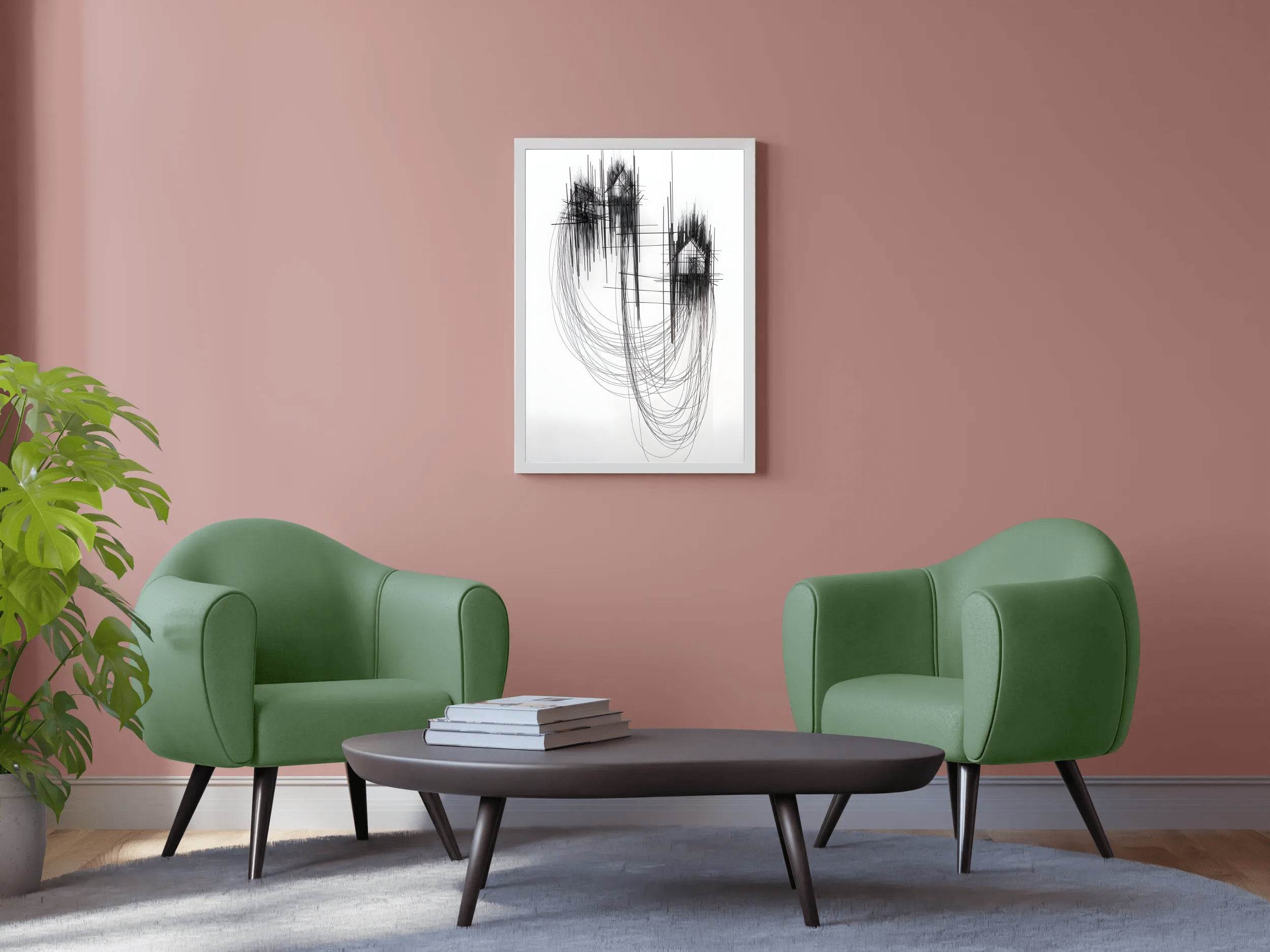 Ink-Drawn Cityscape Modern Wall Art - beink online art store