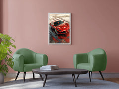 Ferrari F8 Full Red Wall Art