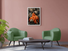 The Serena Maxi Dress in Bright Orange Wall Art