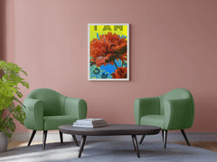 I am Energy - Floral Motivational Wall Art