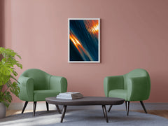 Stripe Shinny Lines Abstract Wall Art