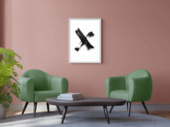 Black Marker Graffiti Symbol Wall Art